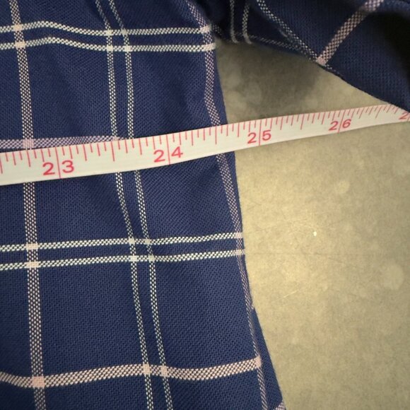 Brooks Brothers Navy Windowpane Check Button-Down Shirt – Size XL - Picture 10 of 10